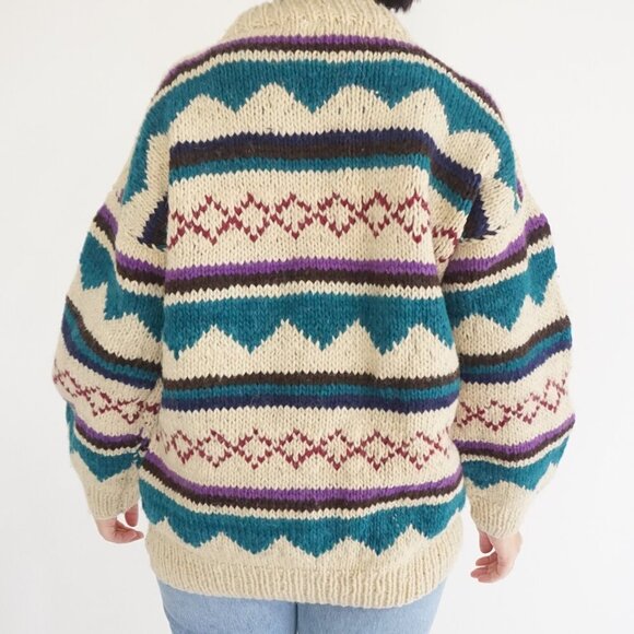 Cozy Multicolor Knit Sweater - Picture 3 of 13